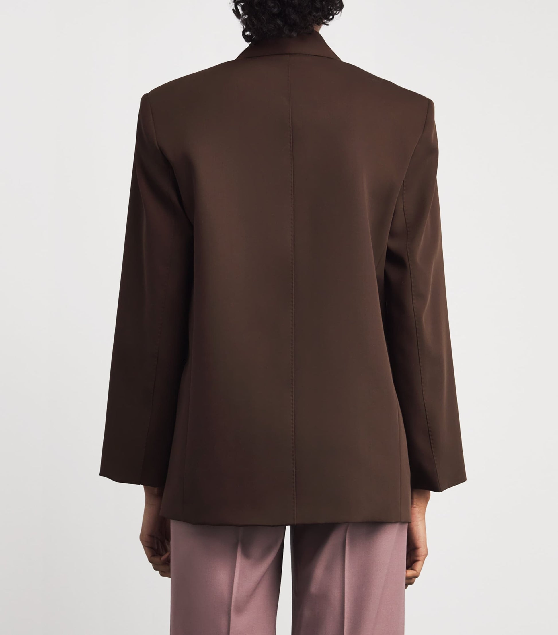 Weekend Max Mara Brown x Giuliva Heritage Virgin Wool Twill Blazer