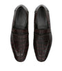 Zegna Crocodile Leather Penny Loafers