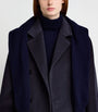 Max Mara Blue Wool-Cashmere Short 101801 Icon Coat