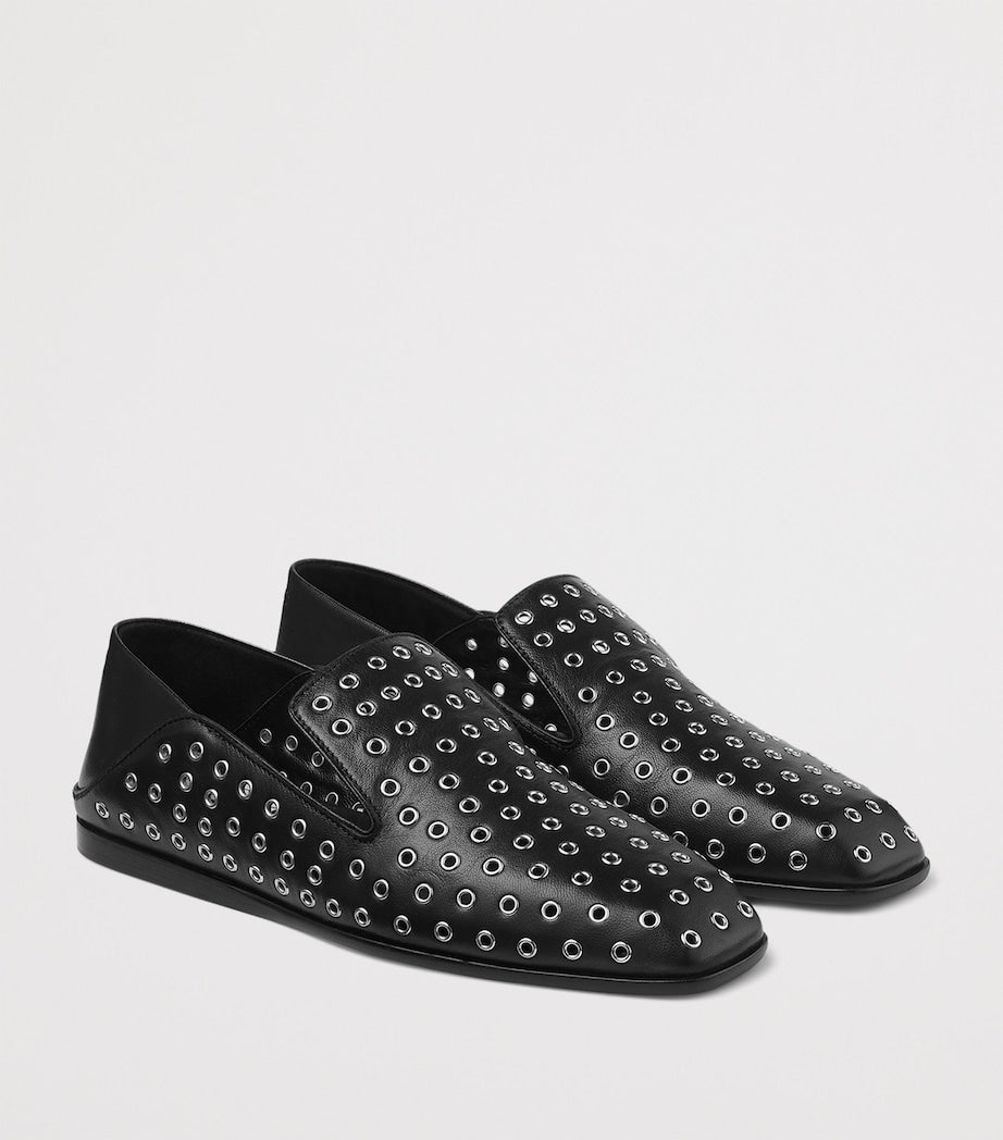 Jimmy Choo Multi Eliot Nappa Eyelet Slippers