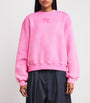 Alexander Wang Pink Cotton-Blend Logo Sweatshirt