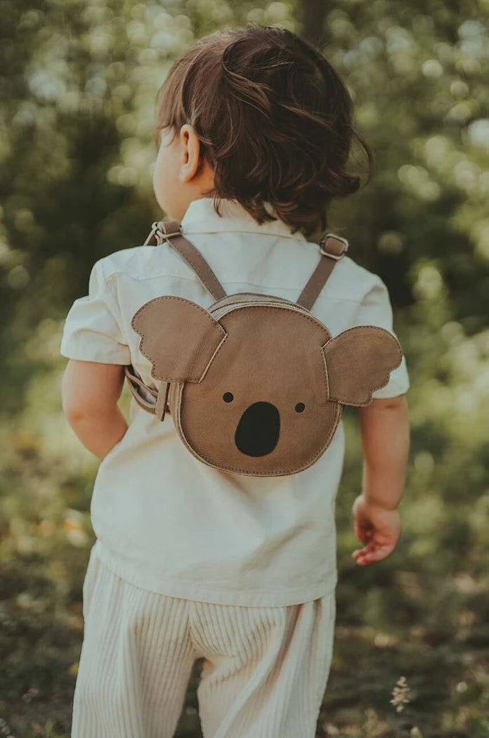 Donsje Kapi Classic Backpack Koala Çocuk Deri Sırt Çantası