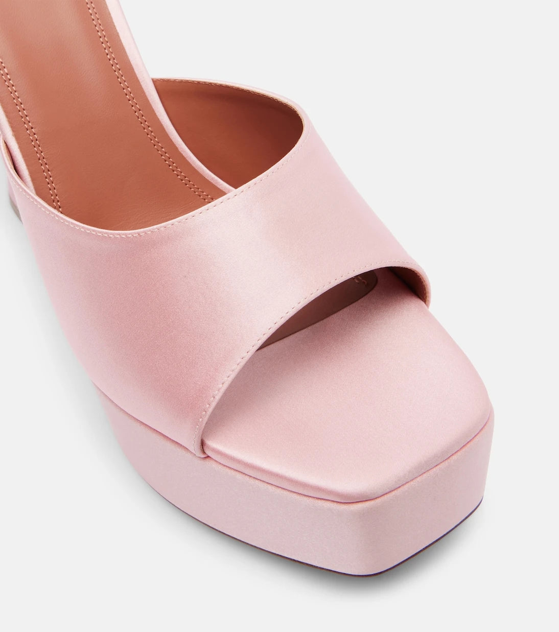 Amina Muaddi - Dalida satin platform mules
