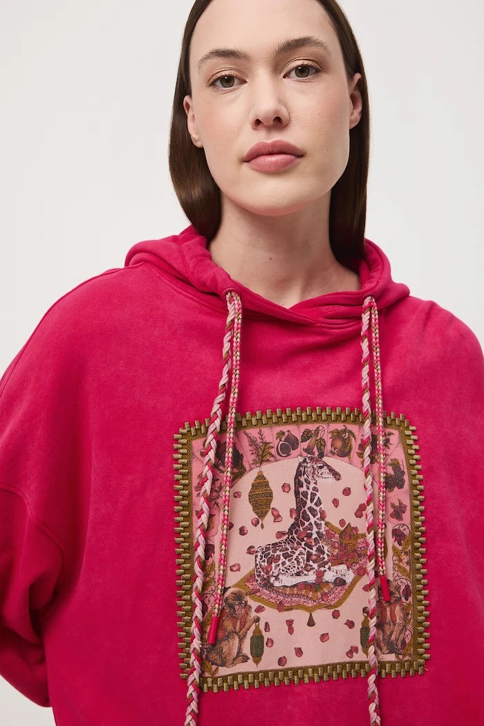 Medicine kadın pamuklu kapüşonlu sweatshirt