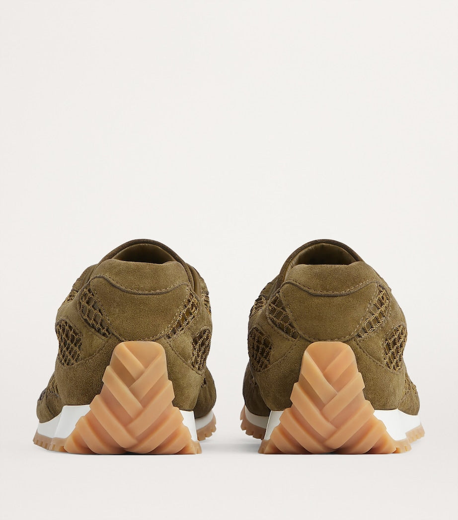 Bottega Veneta Green Low-Top Orbit Sneakers
