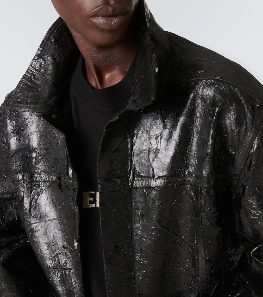 Rick Owens - Coated denim jacket