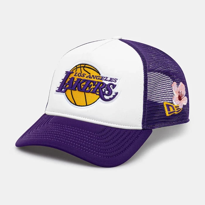 Шапка с козирка New Era NBA Flower Trucker Lakers