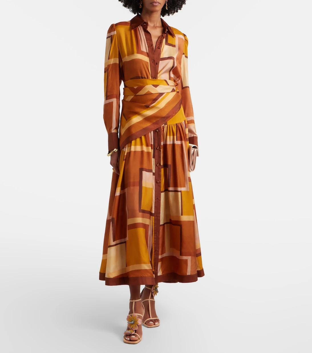 Zimmermann - Como printed silk shirt dress