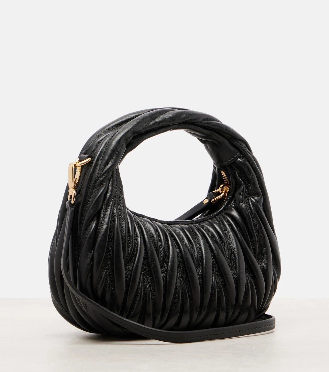Miu Miu - Wander Mini matelassé leather tote bag