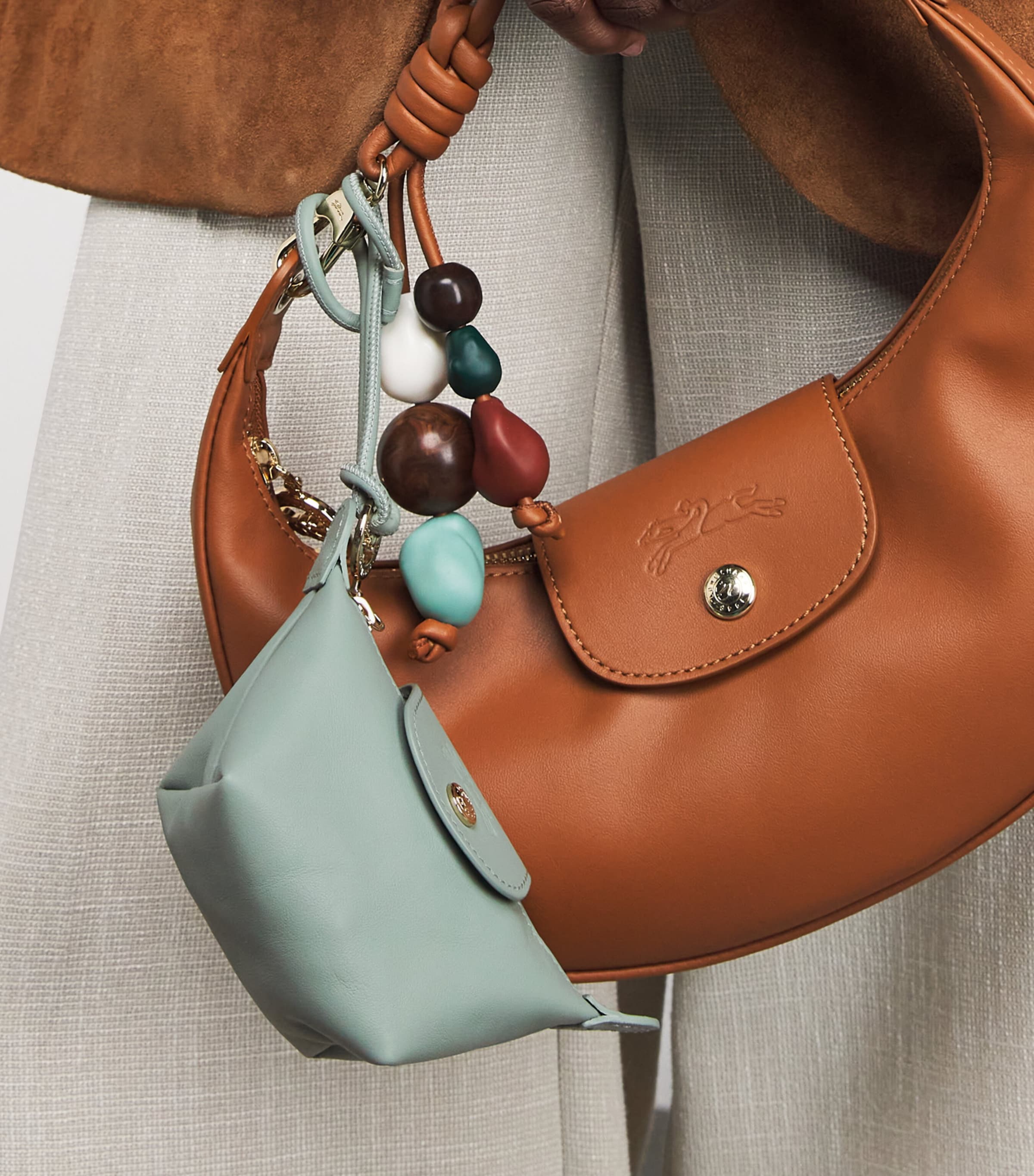 Longchamp Blue Leather Le Pliage Xtra Coin Purse