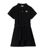 Burberry Kids Black Cotton EKD Polo Dress (3-12 Years)
