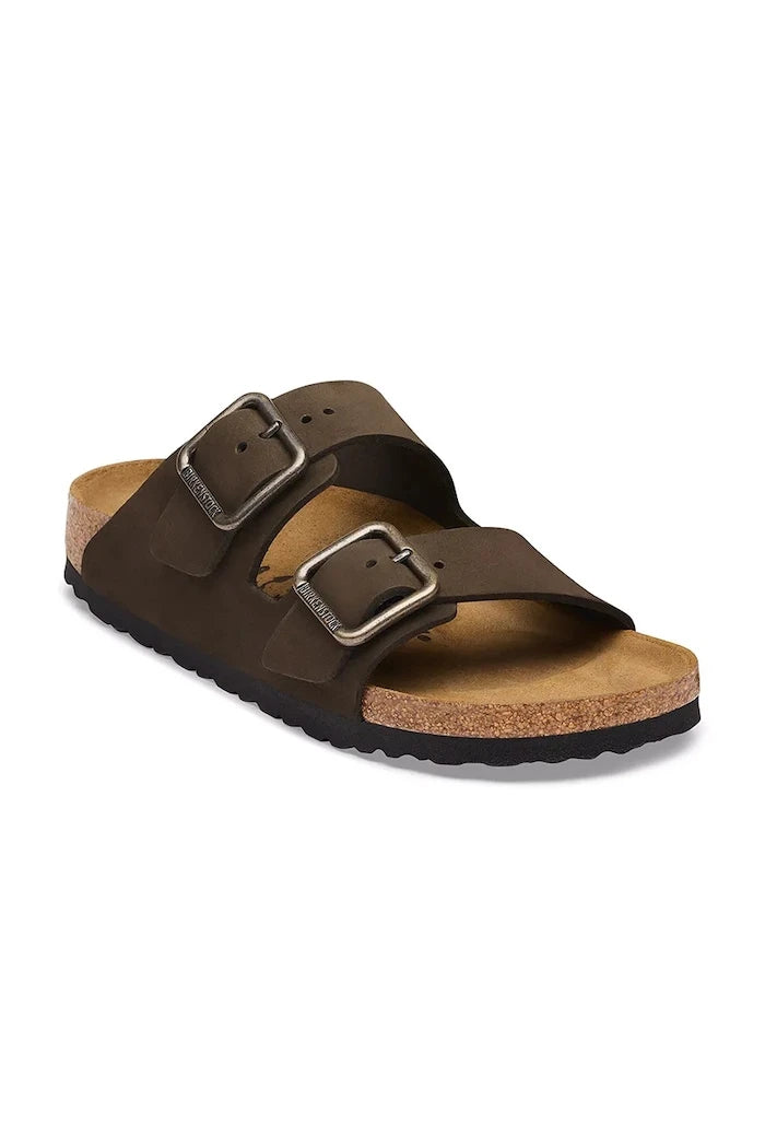 Birkenstock чехли от набук Arizona Wire Buckle Nubuck Leather