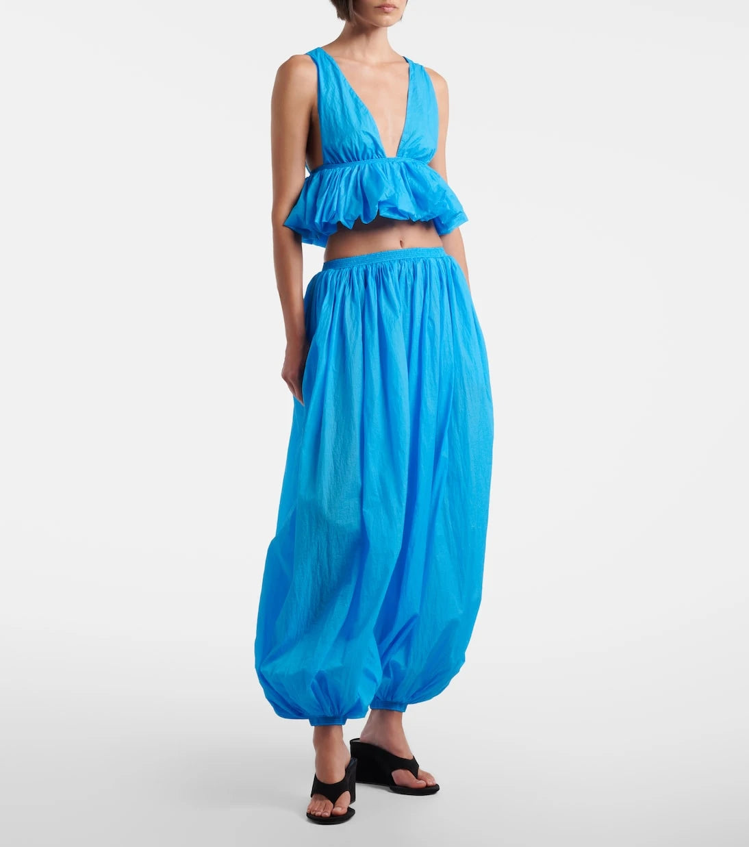 Alaïa - Gathered crop top