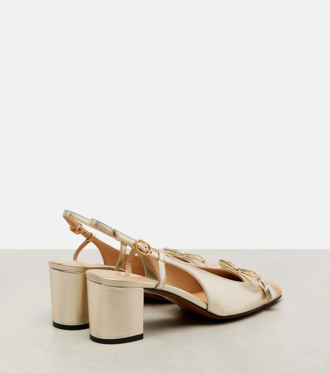 Valentino Garavani - Valet Du Roi 60 leather slingback pumps