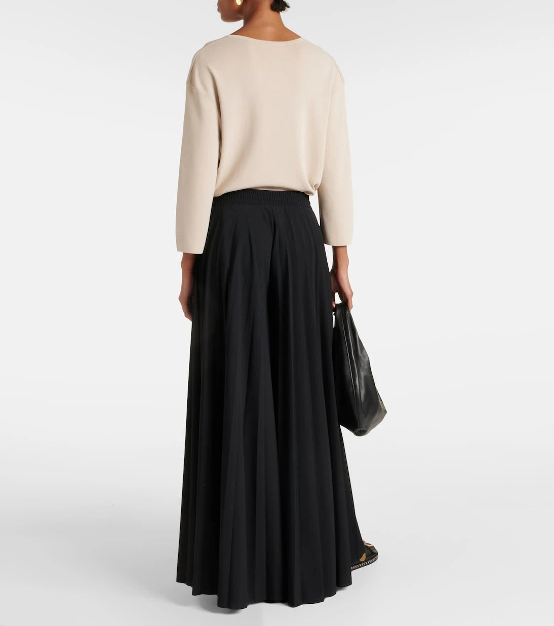 Max Mara - Leisure بنطلون واسع الساقين أريزيا جيرسيه