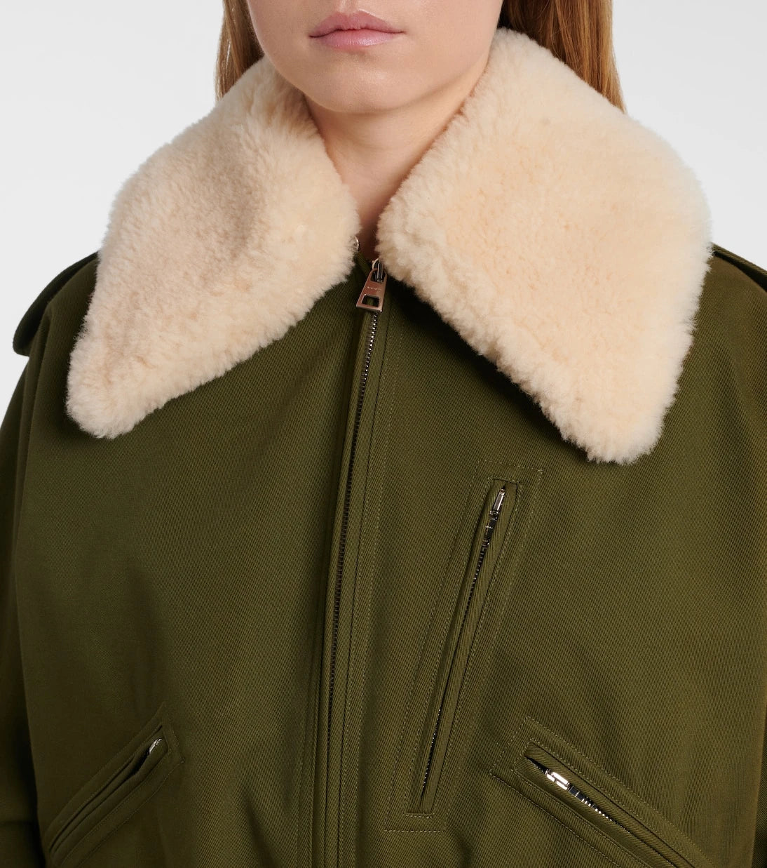 Givenchy - Shearling-trimmed jacket