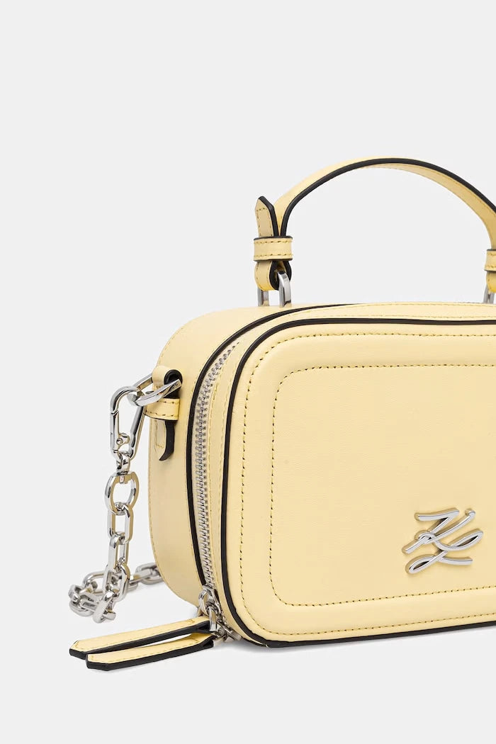 Karl Lagerfeld чанта crossbody дамска от кожа K/AUTOGRAPH