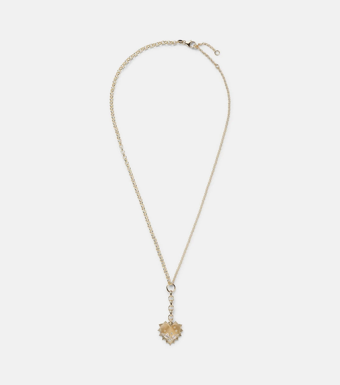 FoundRae - Heart Medium 18kt gold chain necklace with diamonds