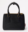Prada Black Mini Leather Galleria Top-Handle Bag