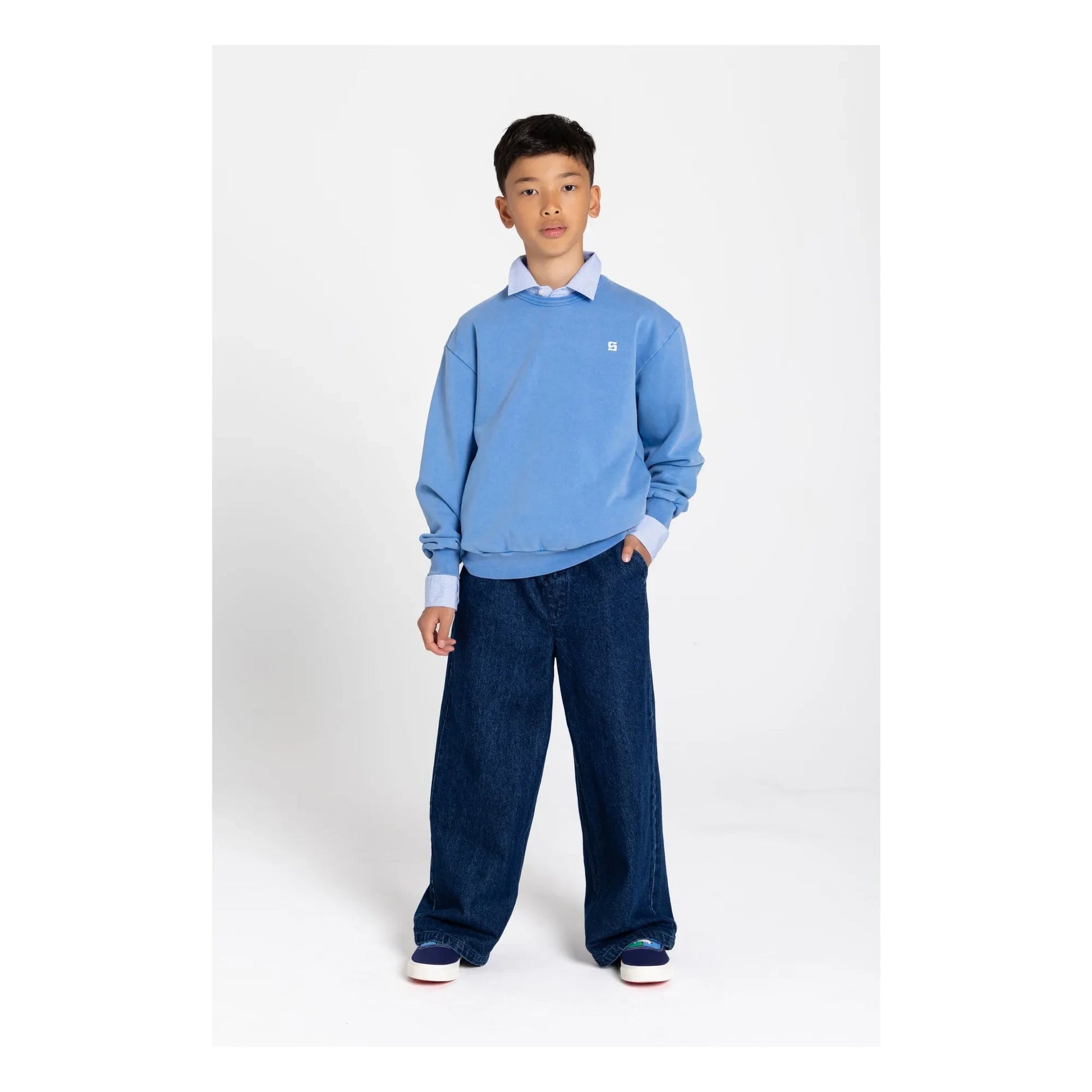 Smallable Kid - Arlo organic cotton sweatshirt | Royal blue