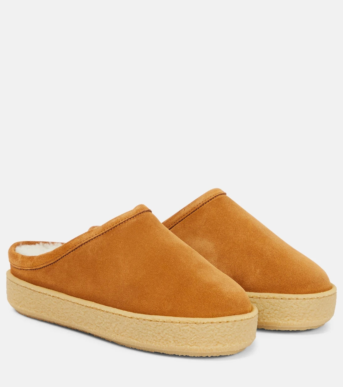 Isabel Marant - Fozee shearling-lined suede slippers
