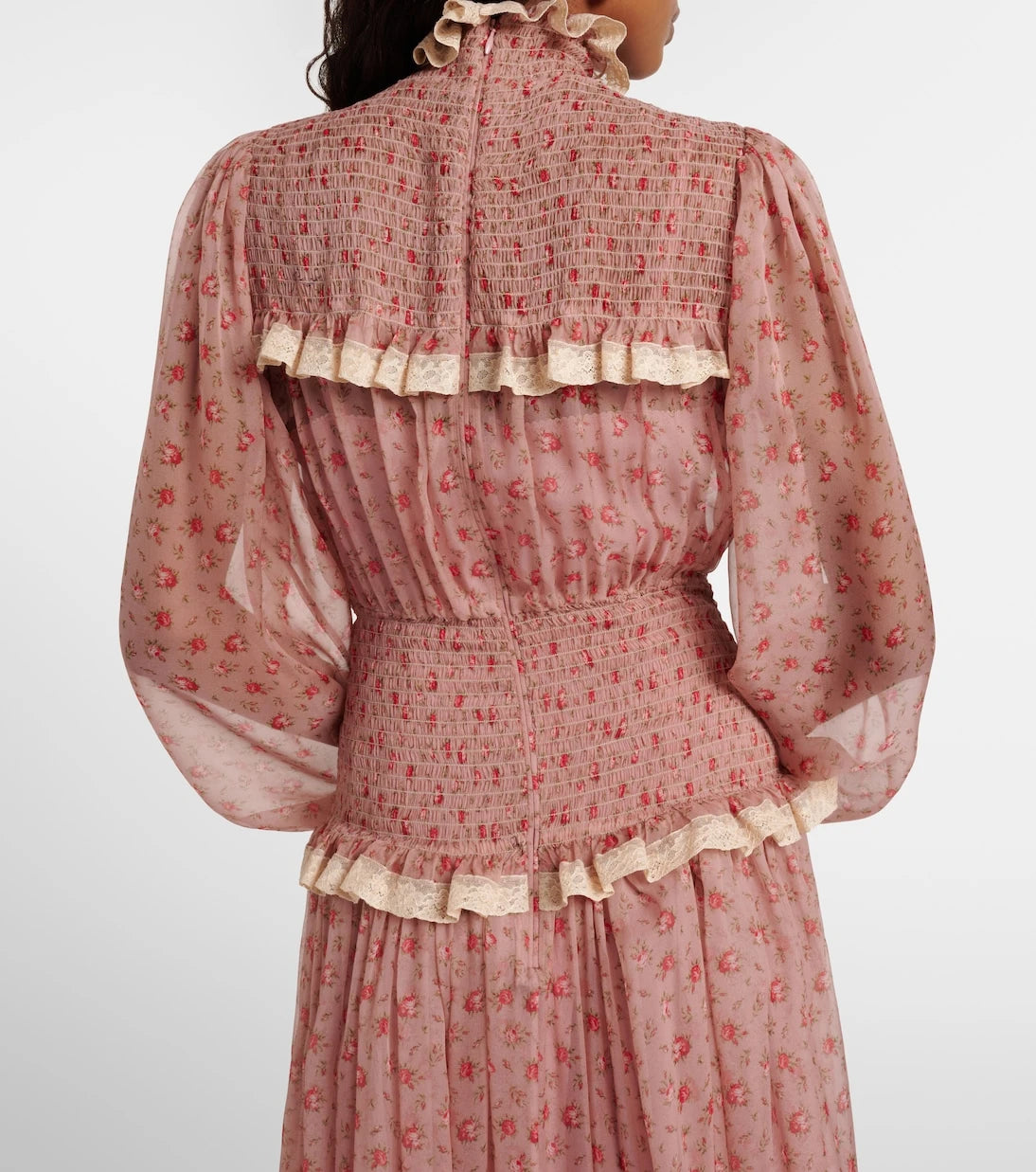 Dolce&Gabbana - Floral silk and cotton chiffon gown