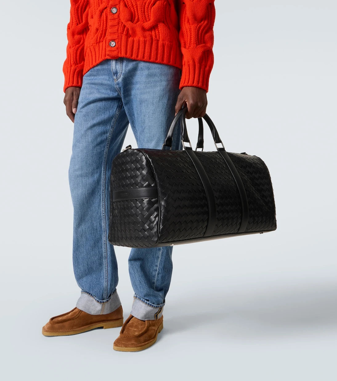 Bottega Veneta - حقيبة دفل من جلد إنترشاتو