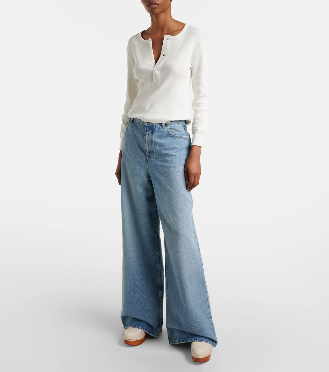 Chloé - Jeannette studded leather clogs
