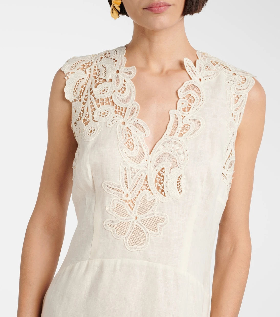 Ulla Johnson - Olivette lace-trimmed linen maxi dress