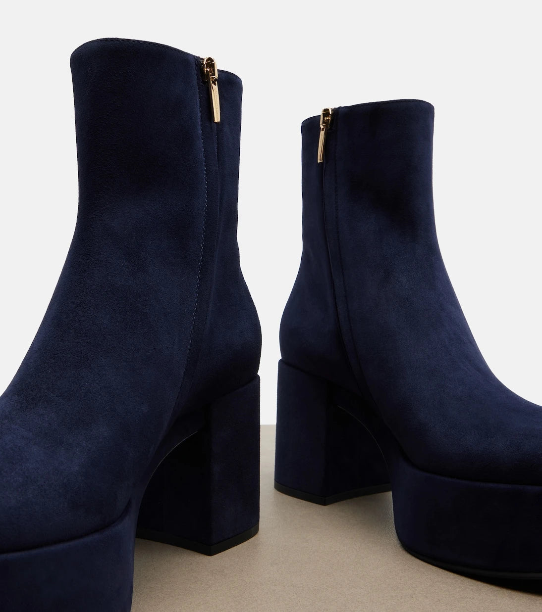 Gianvito Rossi - Sally suede platform ankle boots