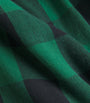 Green Cotton Flannel Check Overshirt