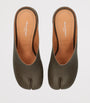 Leather Tabi Heeled Mules 60