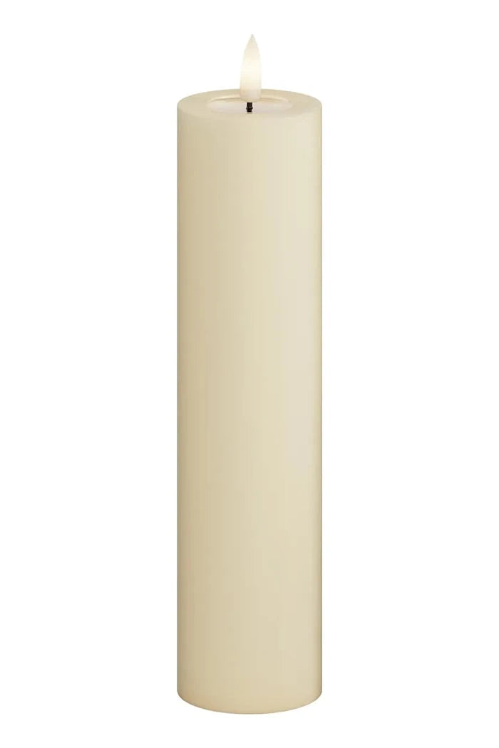 Led свещ Deluxe Homeart Cream Bloklys 5 x 20 cm