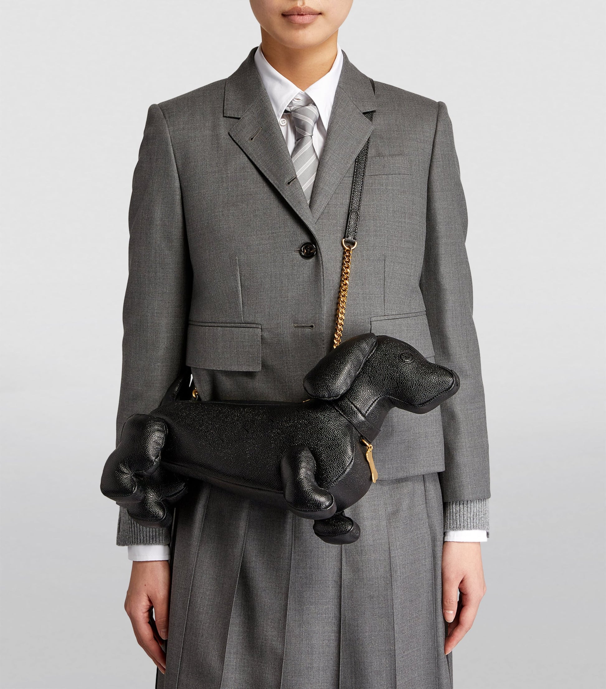 Thom Browne Black Mini Hector Cross-Body Bag