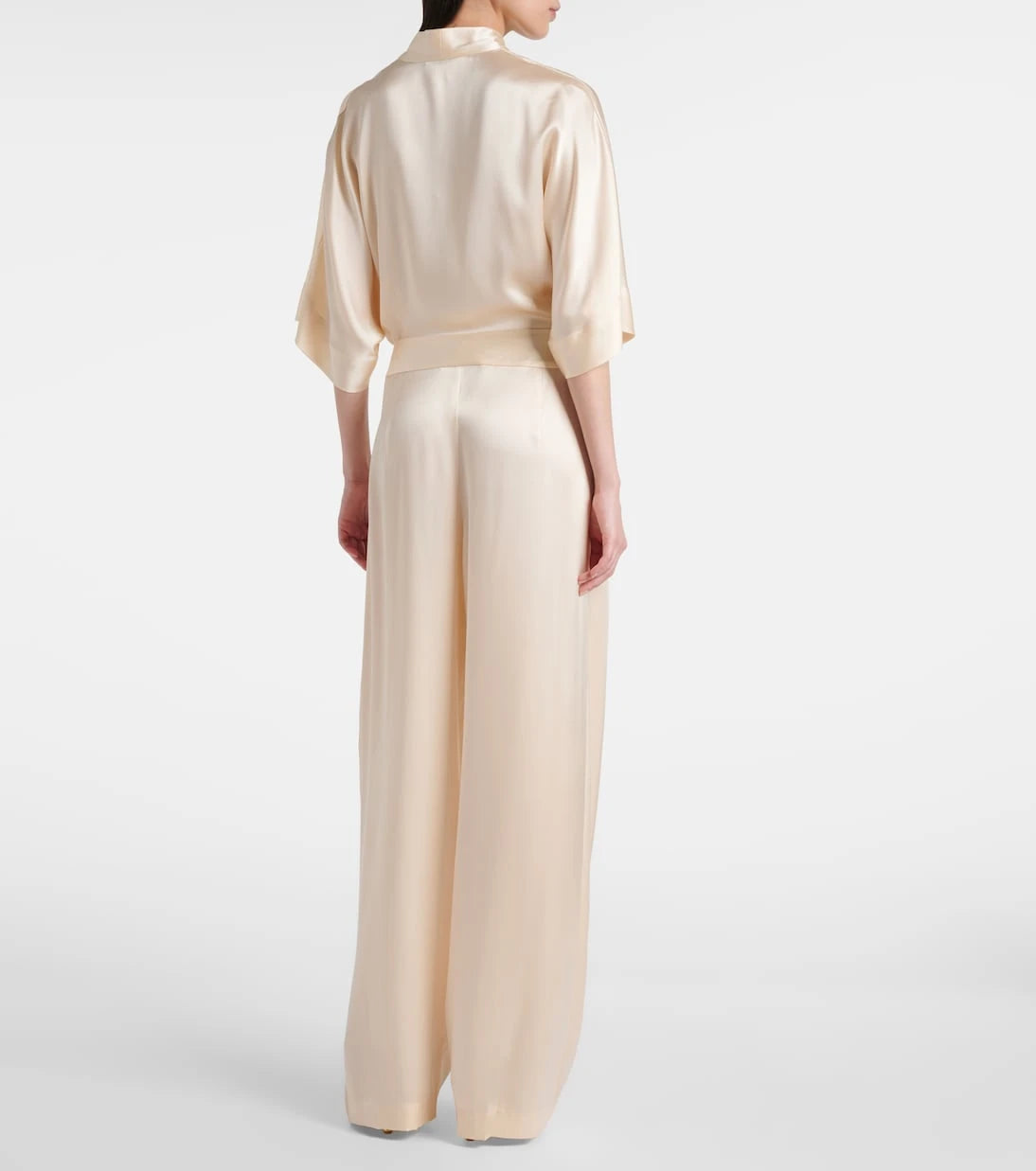 The Sei - Silk satin straight pants