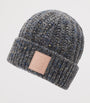 LOEWE Grey Wool-Cashmere-Blend Logo Beanie