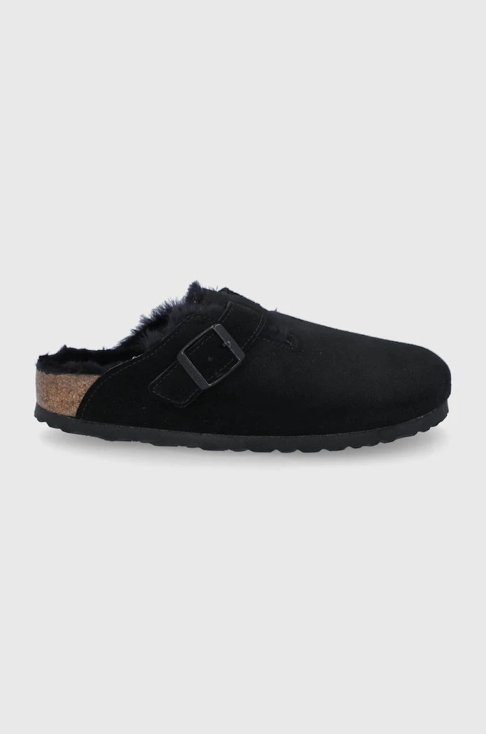 Велурени чехли Birkenstock Boston