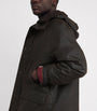 Barbour Brown Waxed Water-Resistant Beaudale Trench Coat