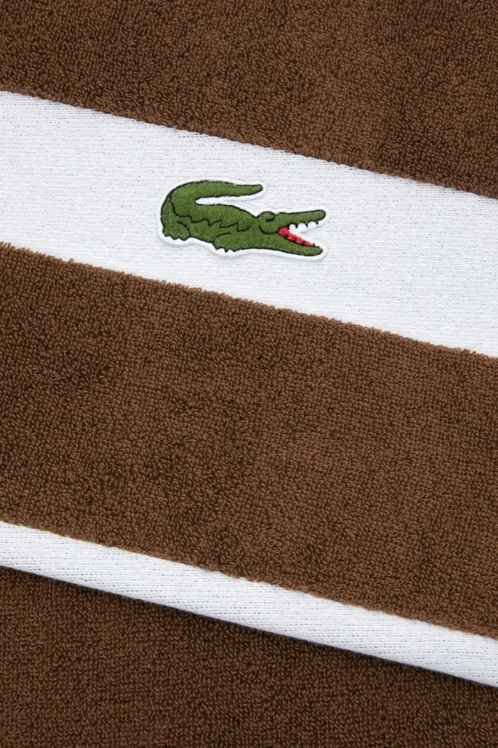 Малка памучна кърпа Lacoste LCASUAL Pecan 55 x 100 cm