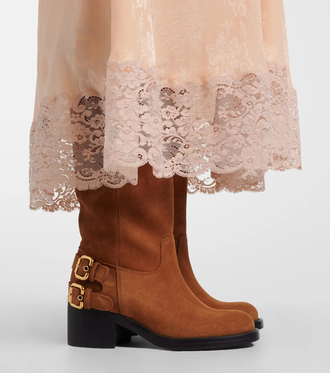 Chloé - Dakota suede biker boots