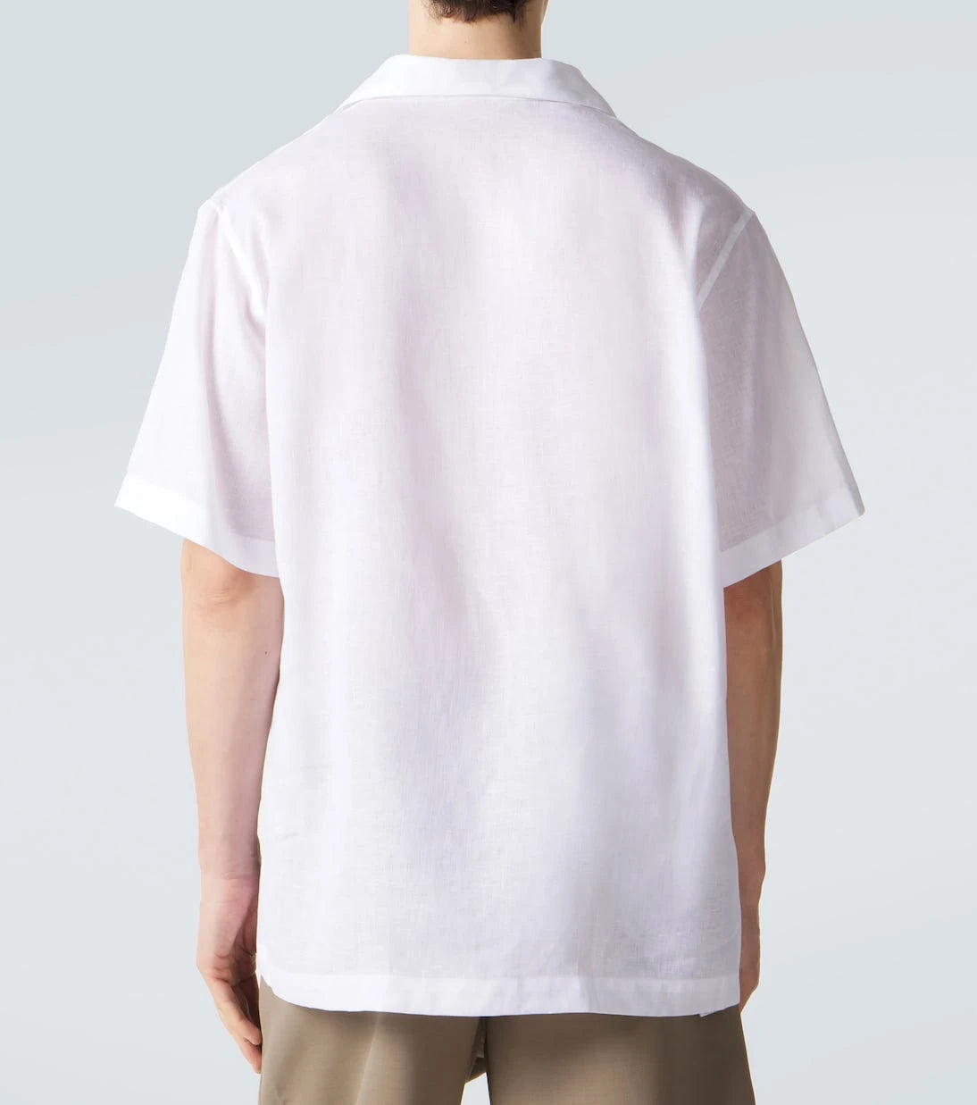 Brioni - Linen bowling shirt