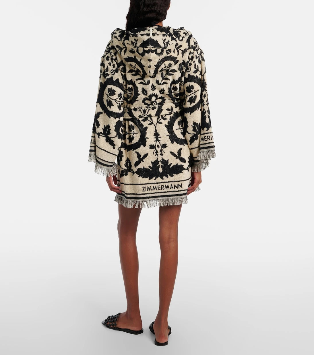 Zimmermann - Wanderlust cotton terry wrap robe