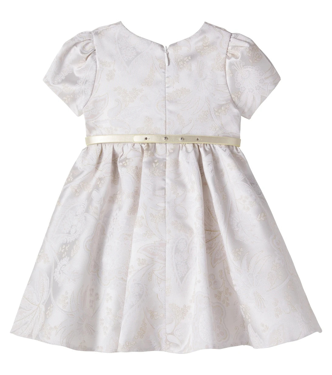 Monnalisa - Baby bow-detail floral brocade dress