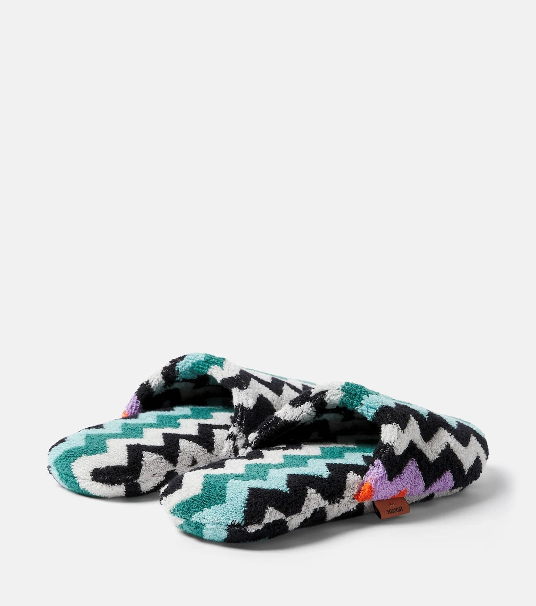Missoni - أفضل شبشب من القطن تيري بنقشة متعرجة