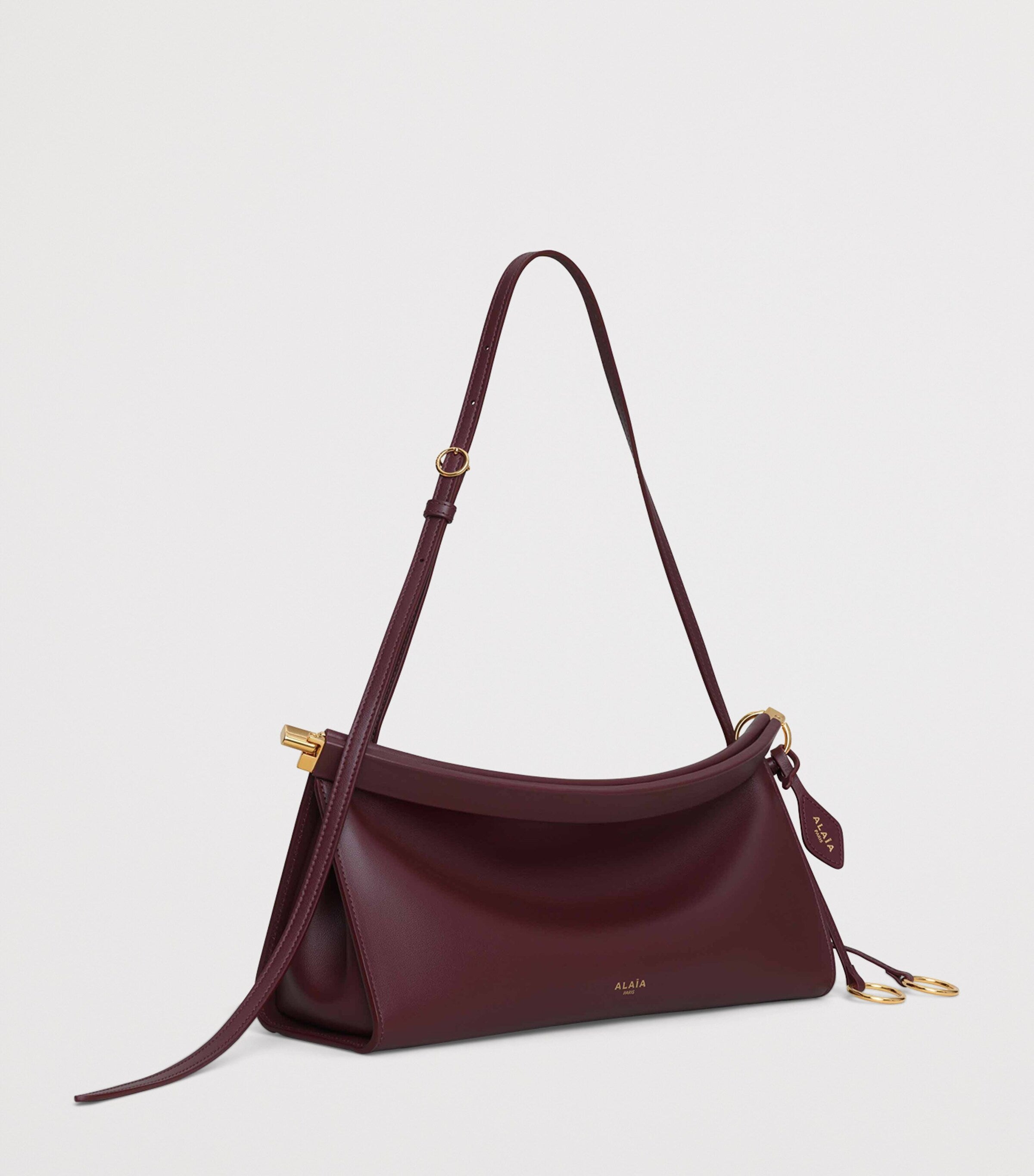 Alaïa Medium Leather Le Click East West Shoulder Bag