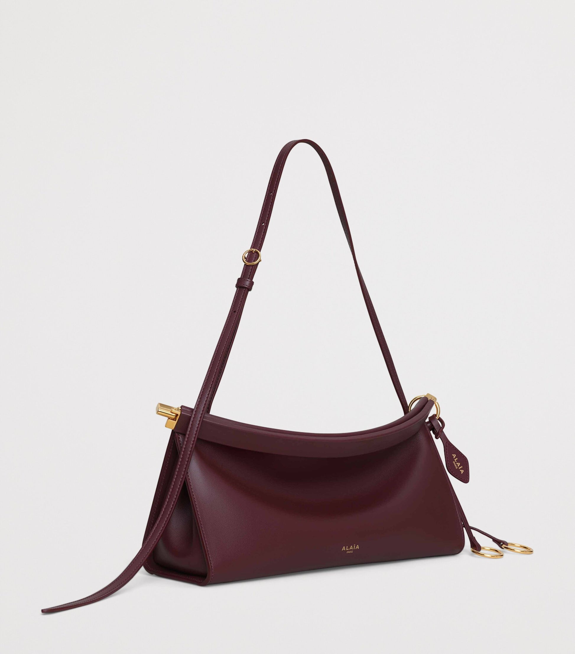 Alaïa Medium Leather Le Click East West Shoulder Bag