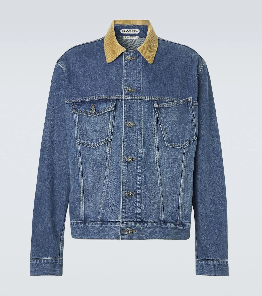 JW Anderson - Corduroy-trimmed denim jacket