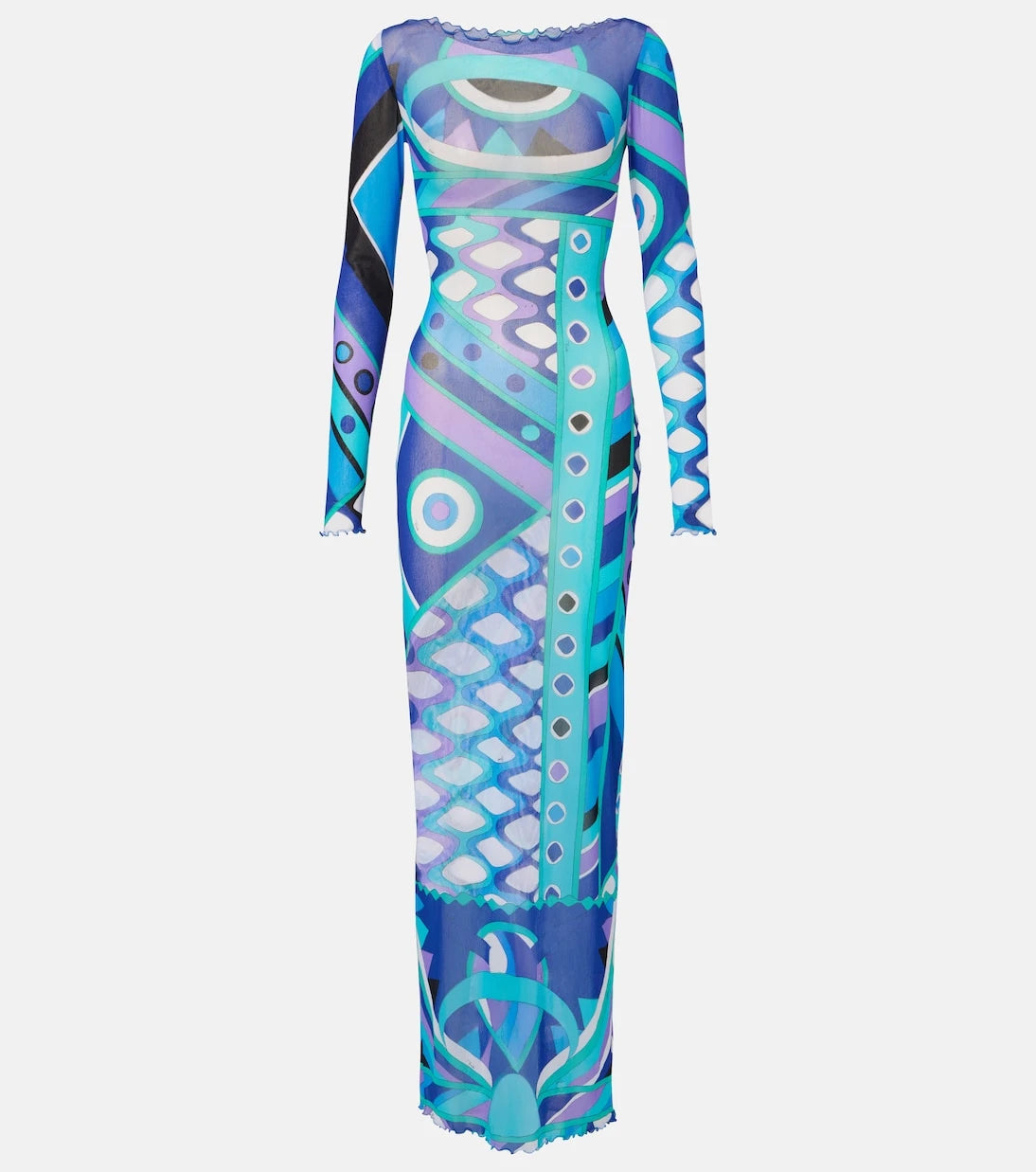 Pucci - Vivara ruffled tulle maxi dress