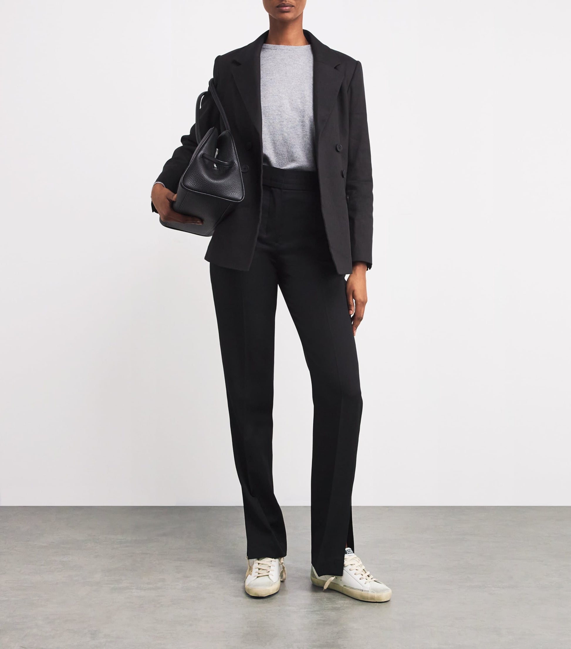 Golden Goose White Leather Superstar Sneakers