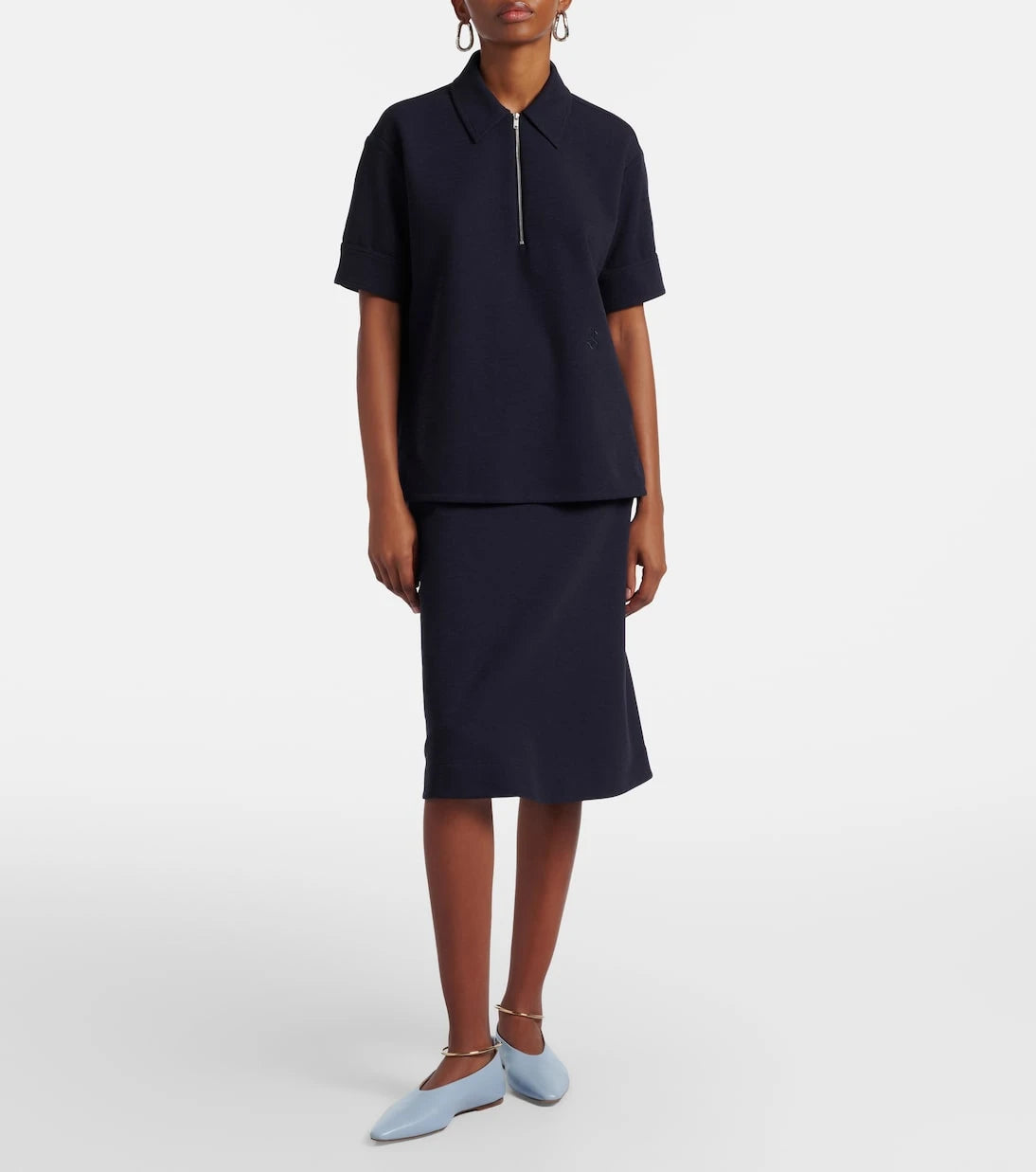Jil Sander - Paneled pencil skirt